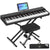 MUSTAR MEP-400, Bestes tragbares Keyboard-Piano für Anfänger, Digitalpiano mit 88 Tasten, E-Piano aus Holz